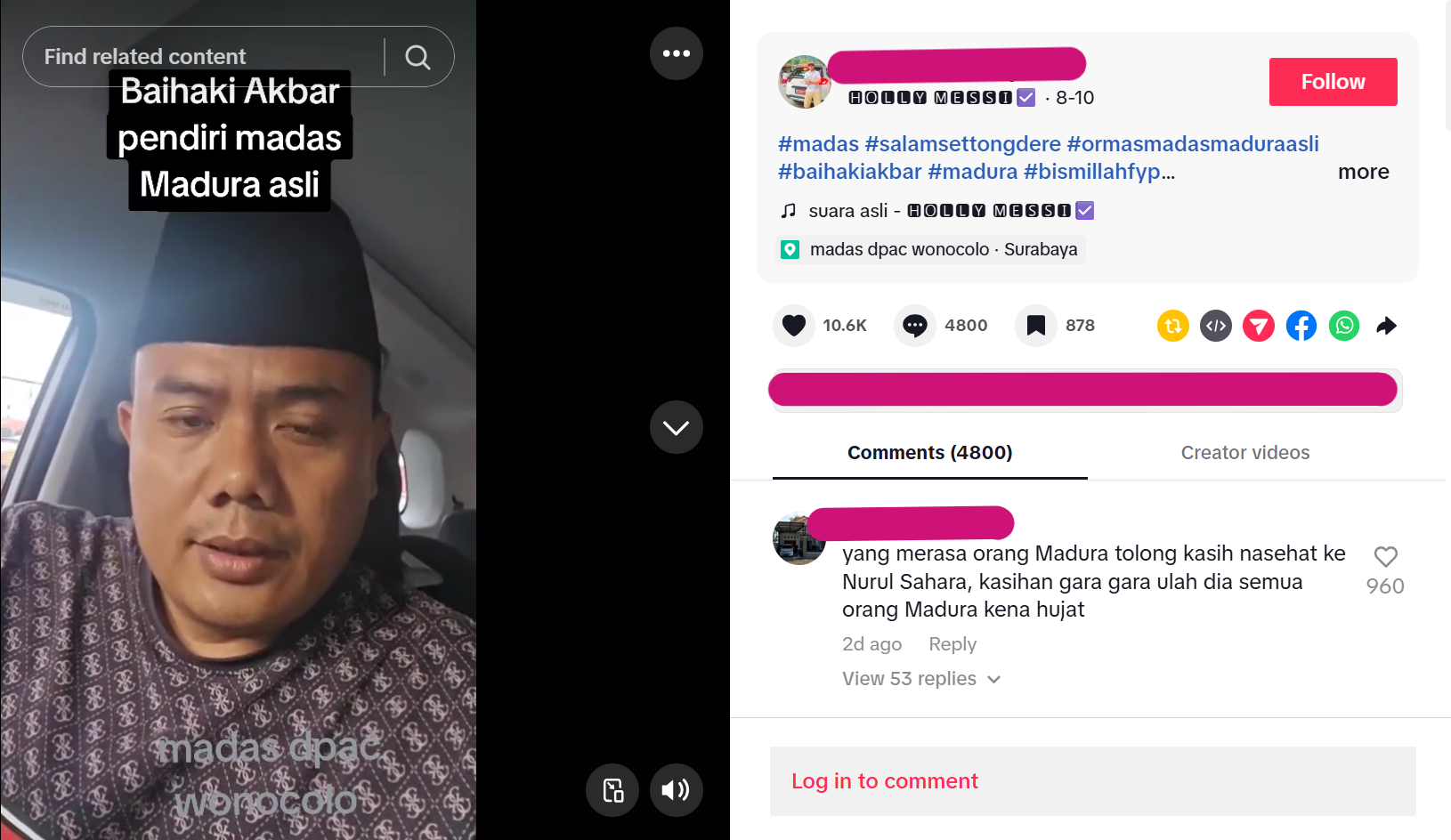 Postingan Tentang Yai Mim dan Sahara
